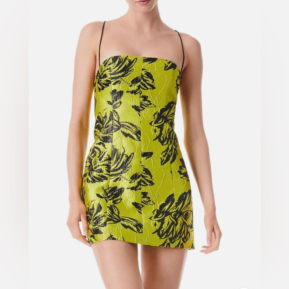 Alice & Olivia Tayla Womens Shimmer Short Mini Dress - NWT